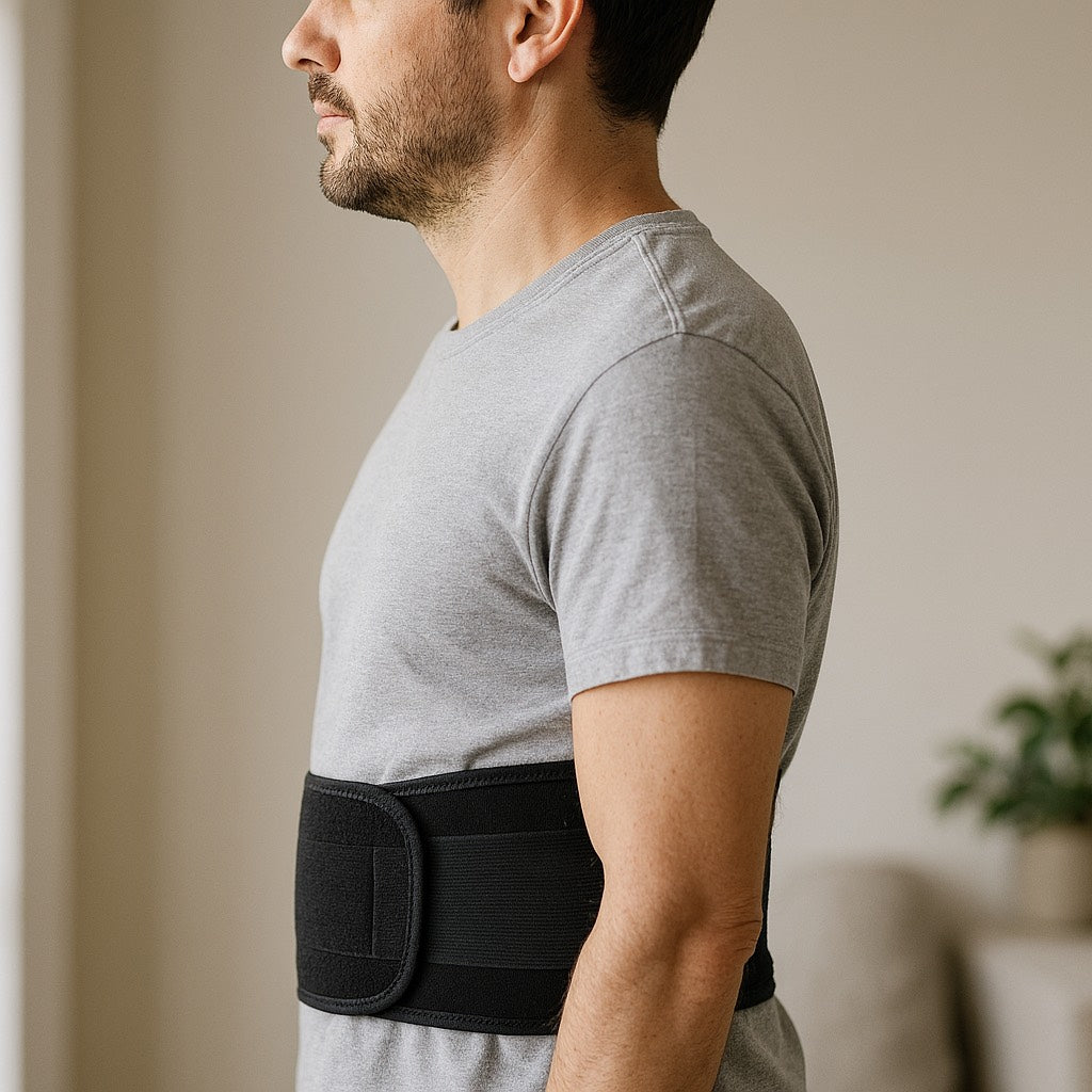 Lower Back Support Belt with Gentle Heat Comfort